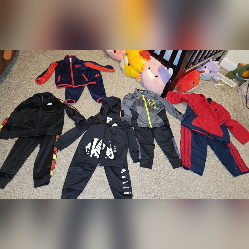 18m Nike Zip-Up Sets Lot of 5